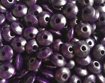 50 Holzlinsen 10mm, dunkellila
