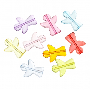 Preview: 30 Stück Acrylperlen Engel, 23x19mm, bunt gemischt