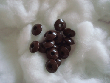 50 Holzlinsen 10mm, braun