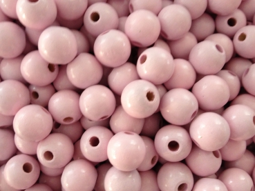 30 Holzperlen 12mm, rosa