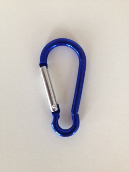 1x Karabiner dunkelblau