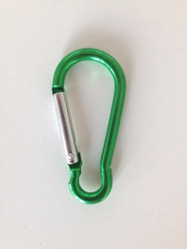 1x Karabiner grün