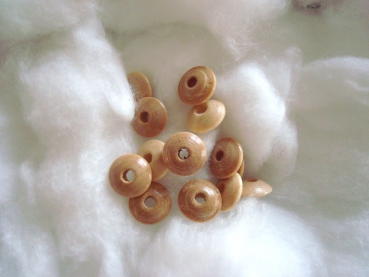 50 Holzlinsen 10mm, natur