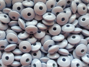 50 Holzlinsen 10mm, pastellblau