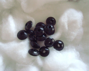 50 Holzlinsen 10mm, schwarz