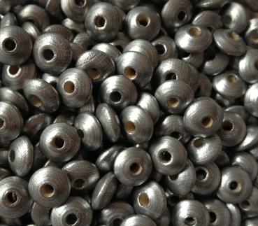 50 Holzlinsen 10mm, silber