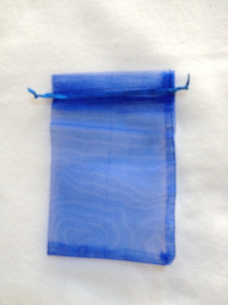 Organzasäckchen dunkelblau
