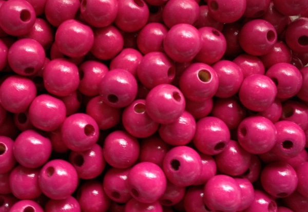 10 Sicherheitsperlen 12mm, dunkelpink