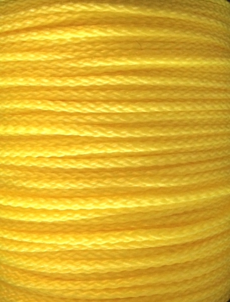 1m PP-Polyesterkordel 1,5mm, gelb