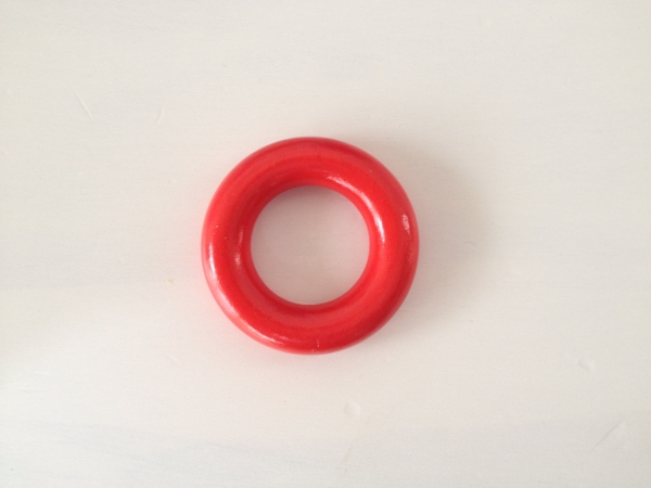Holzringe XS, rot
