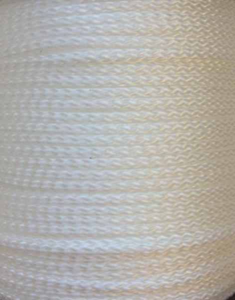 1m PP-Polyesterkordel 1,5mm, weiss