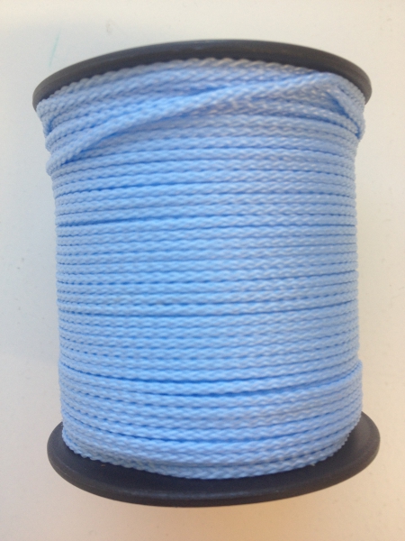 100m PP-Polyesterkordel 1,5mm, pastellblau