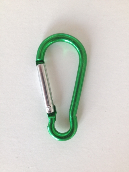 1x Karabiner grün