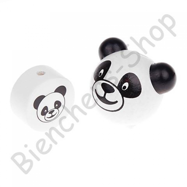 50 Set 3D Motivperle Panda und Motivscheibe Panda
